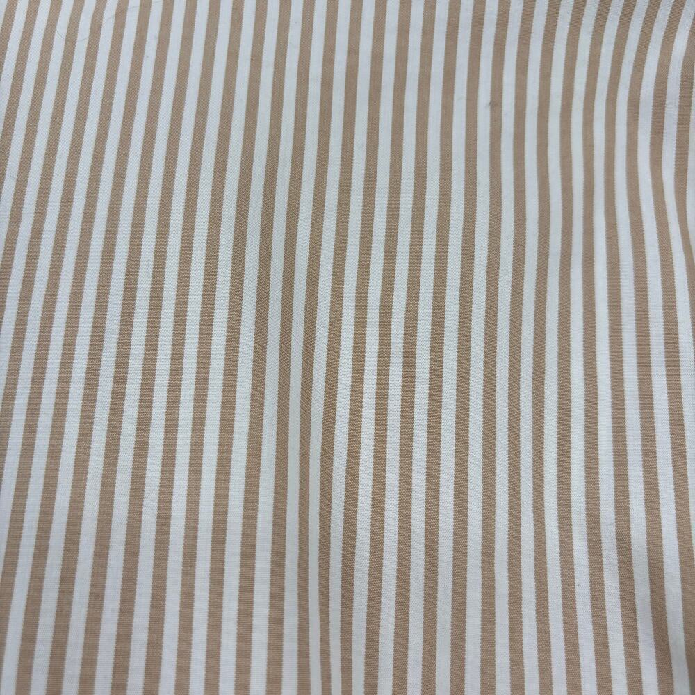 Chico's Tiered Maxi Dress Dress Size 12 Tan White Stripe Cotton Blend Belted - Picture 11 of 12